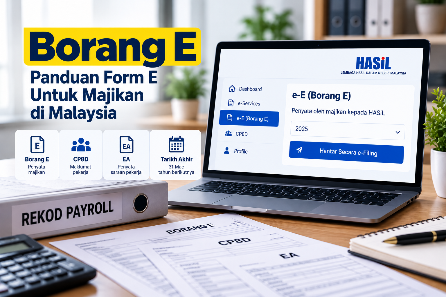 borang e
