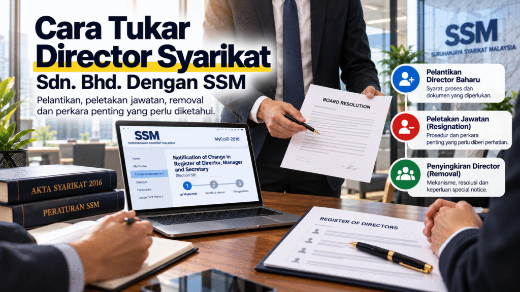 tukar director syarikat