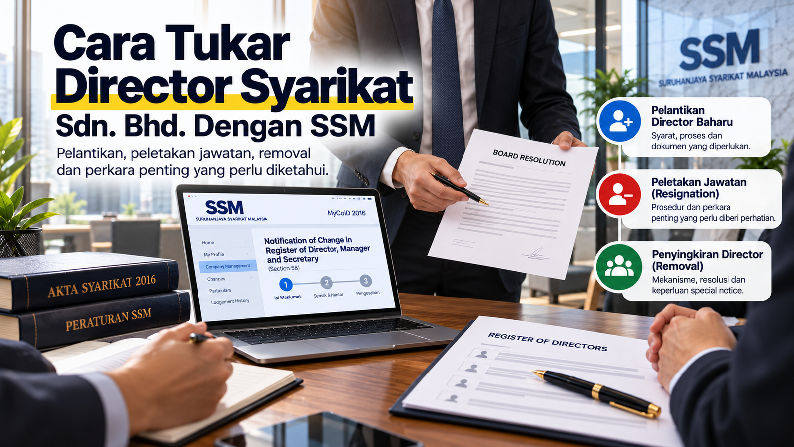 tukar director syarikat